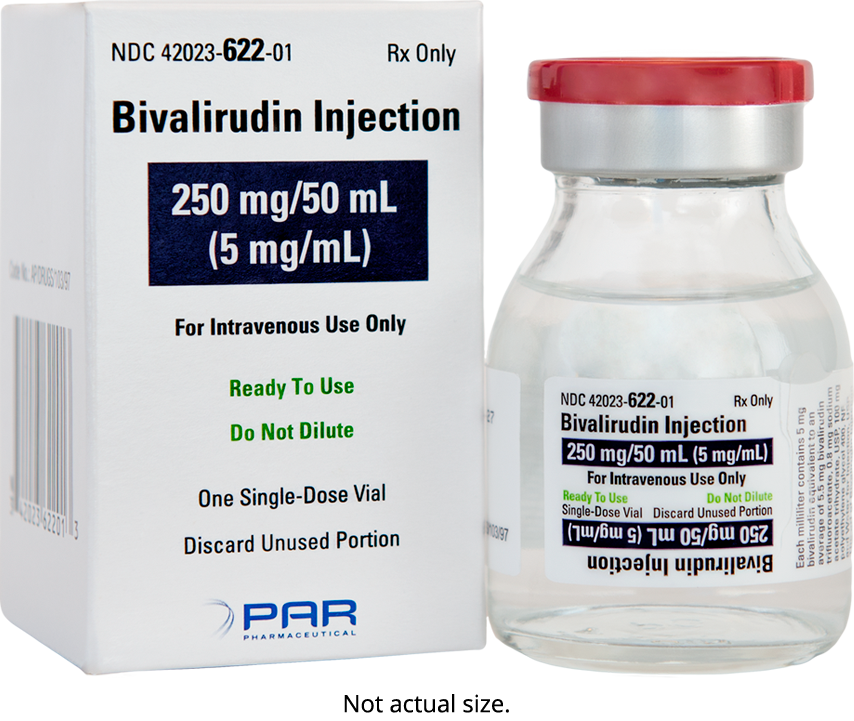 Bivalirudin injection ready-to-use bottles