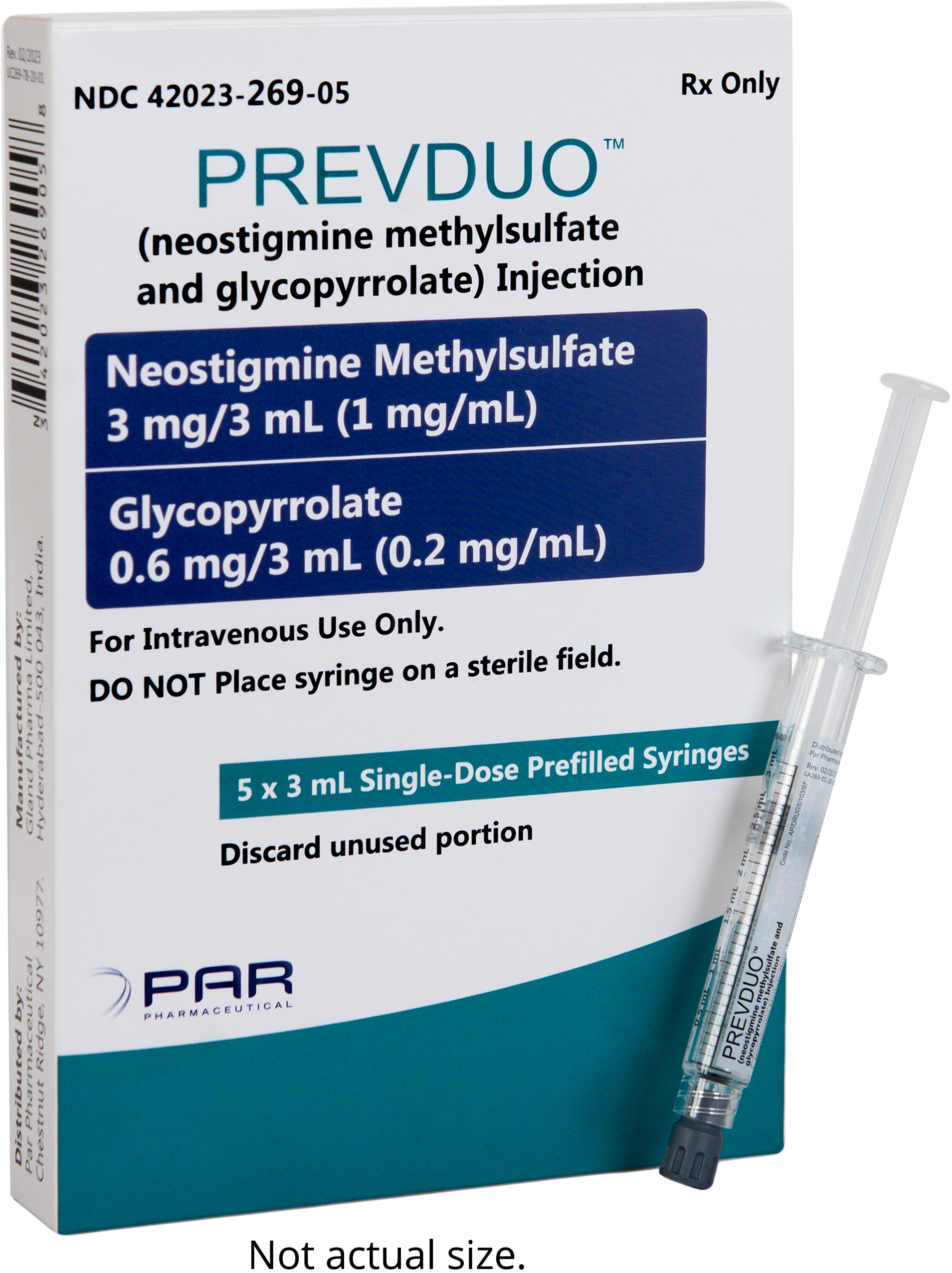 Prevduo carton and prefilled syringe