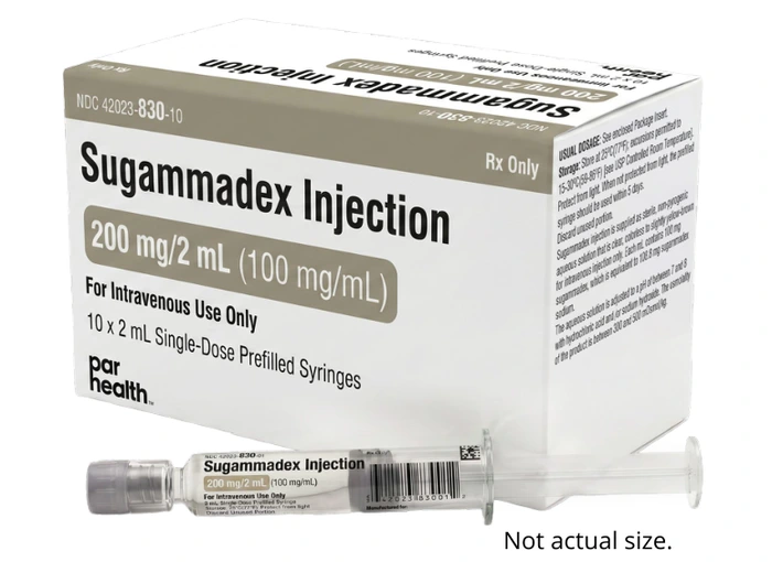 Sugammadex Injection prefilled syringes