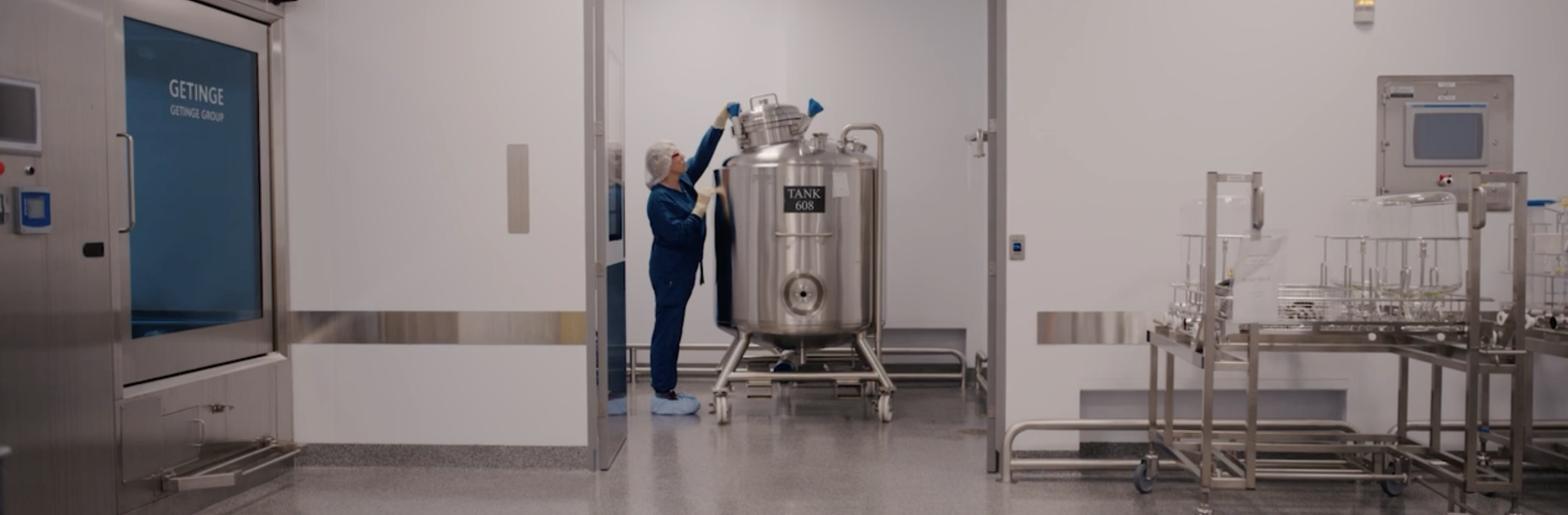 image of doctors making preparations in surgical room